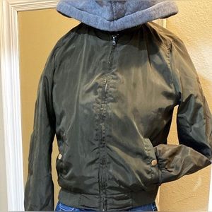 Hooded Bomber Jacket